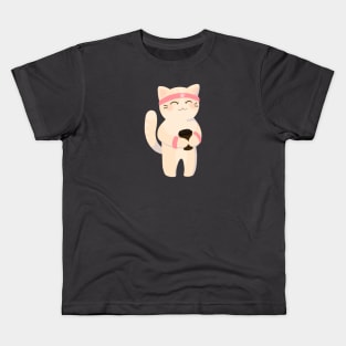 Sports cat Kids T-Shirt